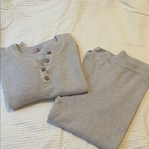 Free People Beach Hailee Sweater Set Light Gray